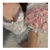 Sexy Lace Ice Silk Nightwear